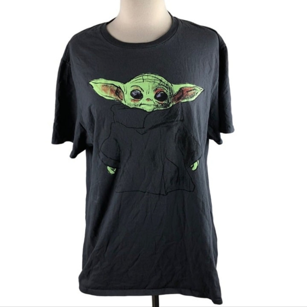 Mad Engine Mens Star Wars Grogu Dark Side Tee Shirt Size Large